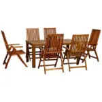 Möbelix Gartenmöbel Set 7-tlg. Paleros Holz Akazie