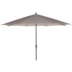 Möbelix Sonnenschirm Ø 350 Cm Anthrazit/taupe