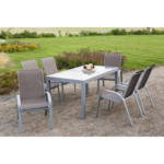 Möbelix Gartensessel Stapelbar Amalfi Aluminium / Polyester