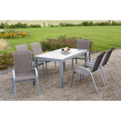 Gartensessel Stapelbar Amalfi Aluminium / Polyester