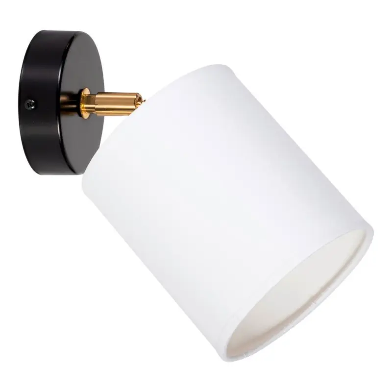 Wandleuchte Amanda 1-flammig Wei&szlig;/goldfarben Drehbar