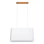 M&ouml;belix H&auml;ngeleuchte Cadre H: 130 Cm 2-Flammig, Echtholz