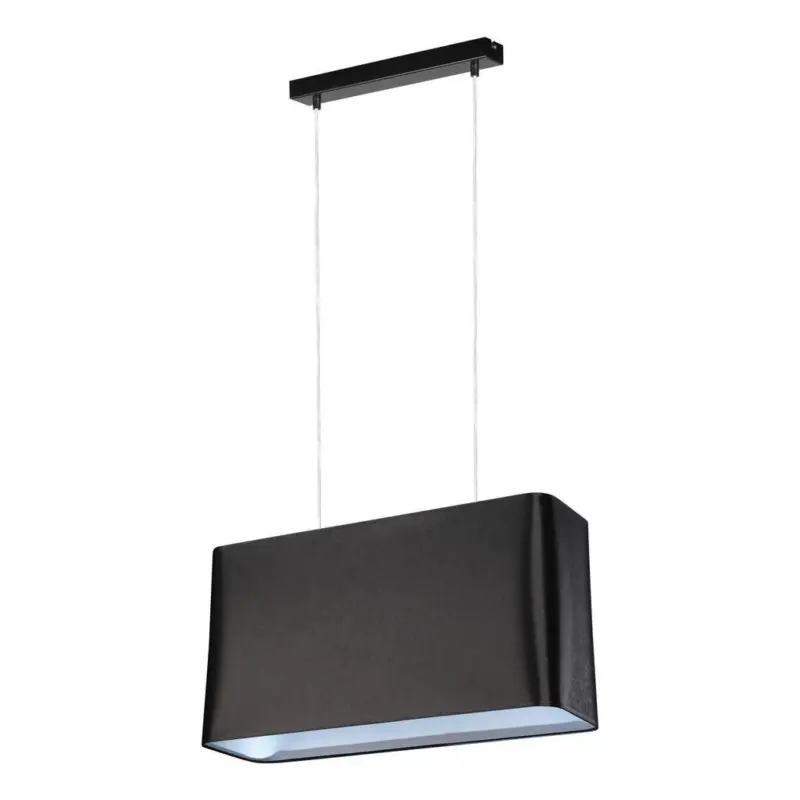 H&auml;ngeleuchte Cadre H: 130 Cm 2-Flammig, Schwarz