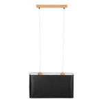 Möbelix Hängeleuchte Cadre H: 130 Cm 2-Flammig, Echtholz