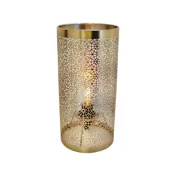 Tischleuchte Hermine Messingfarbe