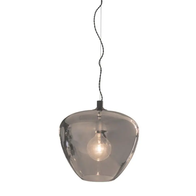 Hängeleuchte Bellissimo Grande H: 35 Cm 1-Flammig, Rauchglas
