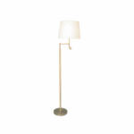 Möbelix Stehlampe Orlando Beige/Goldfarben Knopfschalter