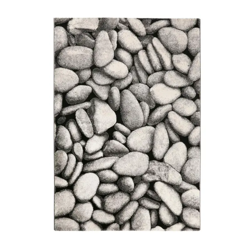 Webteppich Stony Island Grau 133x200 Cm