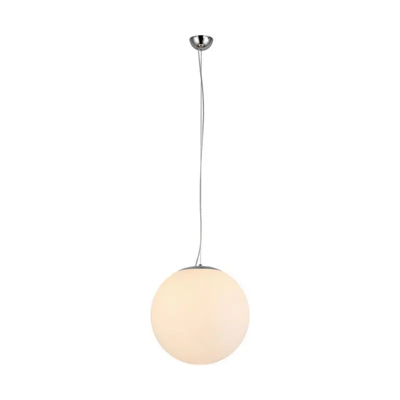 H&auml;ngeleuchte Emil H: 185 Cm 1-Flammig, Milchglas/stahl