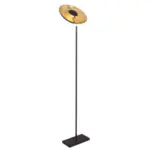 Möbelix Stehlampe Captain Uplight Schwarz/goldfarben Rund
