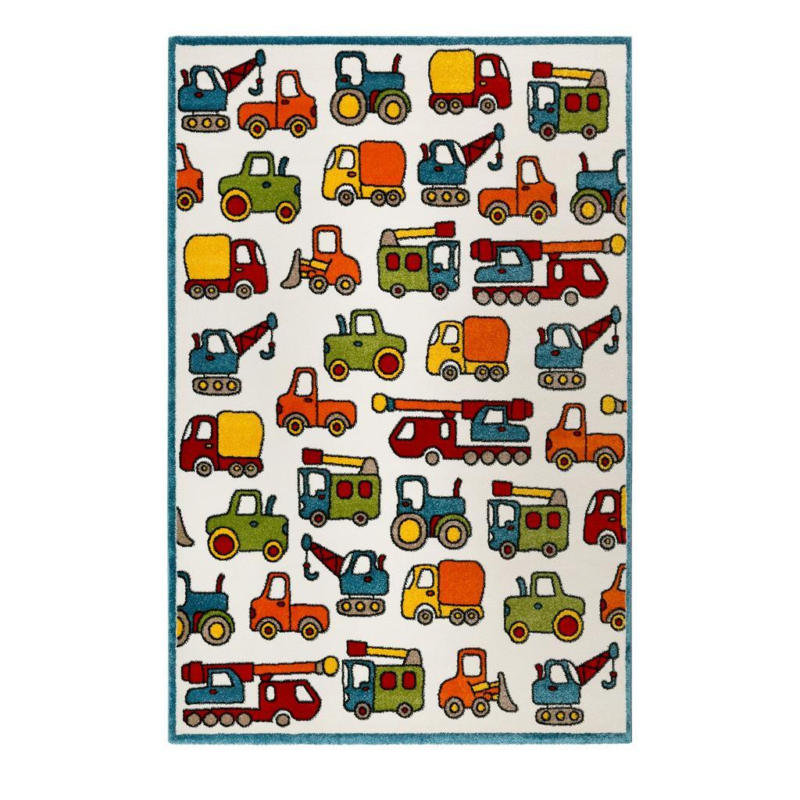Kinderteppich Auto Multicolor Vehicles 80x150 Cm