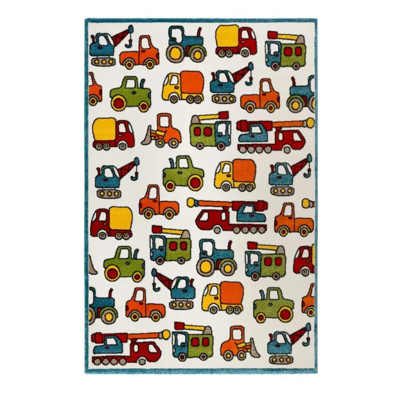 Kinderteppich Auto Multicolor Vehicles 80x150 Cm