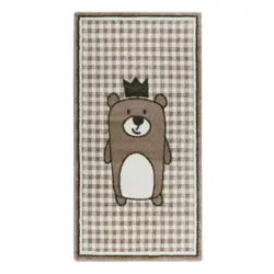 Kinderteppich Bär Taupe/ Beige Henry 80x150 Cm