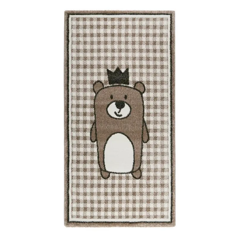 Kinderteppich Bär Taupe/ Beige Henry 80x150 Cm