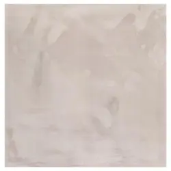 Hochflorteppich Greige Alice 200x200 Cm