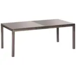 Möbelix Gartentisch Ausziehbar Semi Metall/Glas L: 150-220 cm