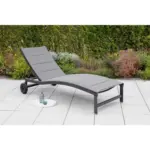 Möbelix Sonnenliege San Marino Metall/ Textil Verstellbar Mit Räder