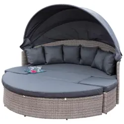 Gartenmuschel Riva Metall/ Kunststoff/textil Verstellbar