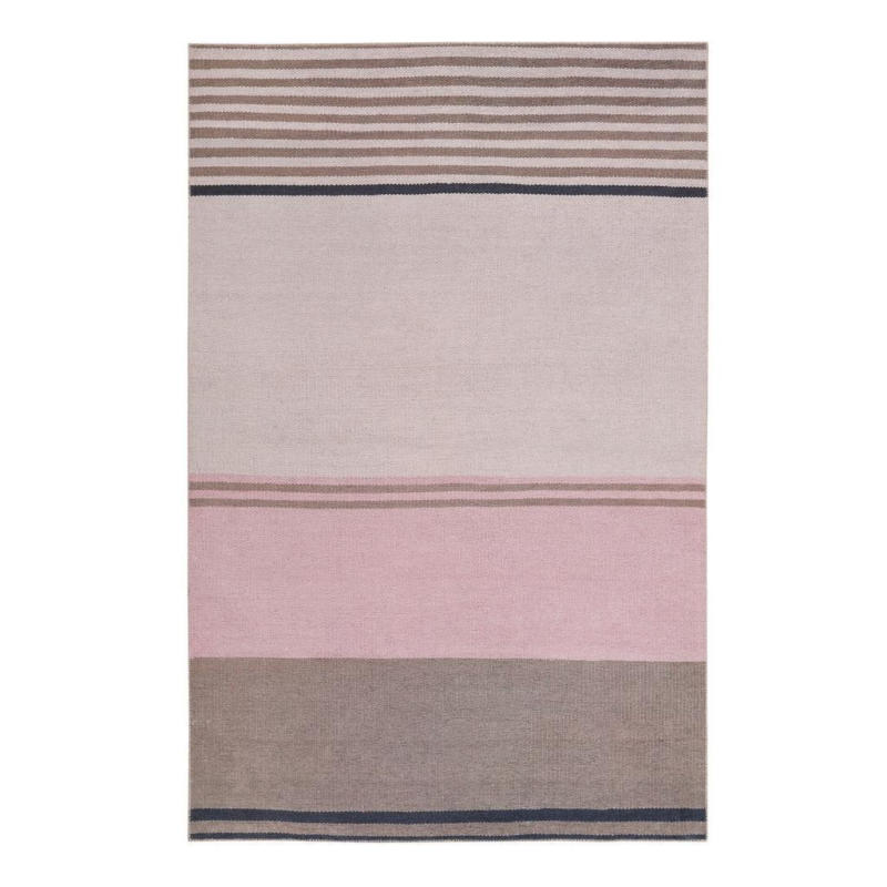 Flachwebteppich Camps Bay Braun/Rosa/Beige 130x190 cm