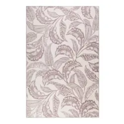 Webteppich Mozambique Palm Taupe/beige 190x290 Cm