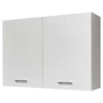 Möbelix Küchenoberschrank Wow 100 Cm Weiß 2 Drehtüren Bügelgriffe