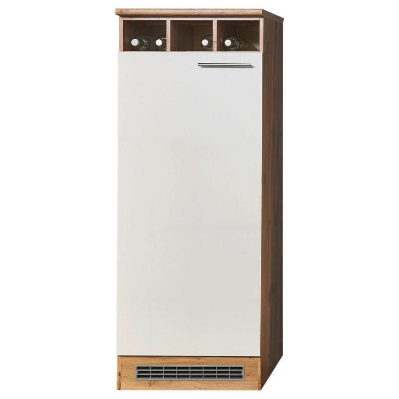 Kühlschrank-umbauschrank Madeira B: 60 Cm Eiche/weiß