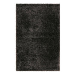 Hochflorteppich Shiny Touch Schwarz/Silber 133x200 cm