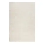 Möbelix Hochflorteppich Shiny Touch Weiß/silberfarben 133x200 Cm