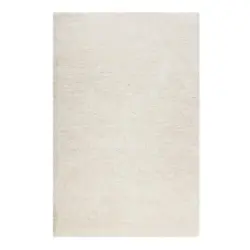 Hochflorteppich Shiny Touch Wei&szlig;/silberfarben 133x200 Cm