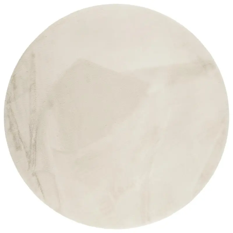 Hochflorteppich Creme/Beige Alice Rund Ø 150 cm