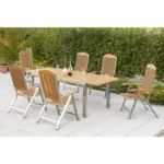Möbelix Gartentisch Ausziehbar Keros Holz/Metall L: 180-240 cm