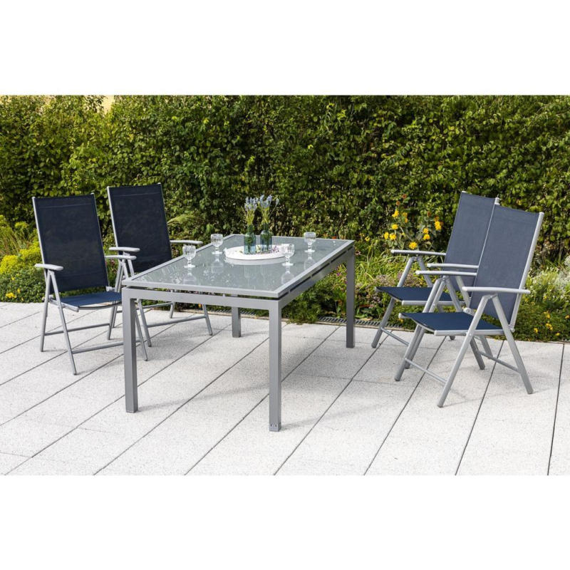 Gartensessel Klappbar Amalfi Metall/Textil