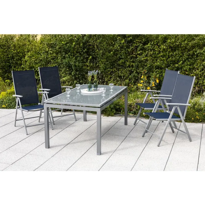 Gartensessel Klappbar Amalfi Metall/Textil