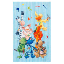 Kinderteppich Tiere Multicolor Die Lieben Sieben 80x150 Cm