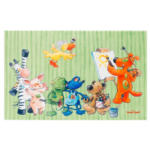 Möbelix Kinderteppich Tiere Multicolor Die Lieben Sieben 100x160 cm