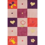 Möbelix Kindertepppich Karo Multicolor 80x150 cm
