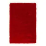 Möbelix Hochflorteppich Shaggy Rot 80x150 cm