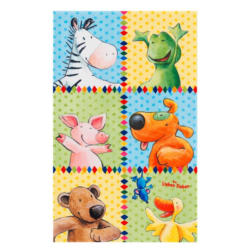 Kinderteppich Tiere Multicolor Die Lieben Sieben 140x200 Cm