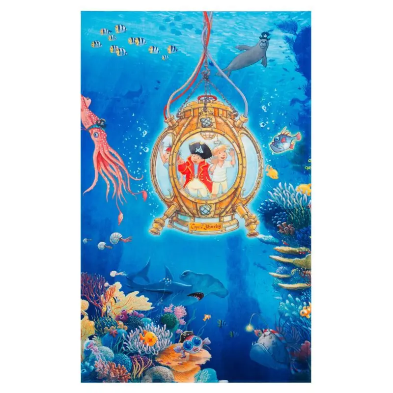 Kinderteppich Pirat Blau 100x160 cm