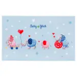Möbelix Kinderteppich Elefanten Blau/ Weiß Baby Glück 100x160 cm