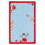 Möbelix Kinderteppich Tier Blau/Rot Baby Glück 80x150 cm