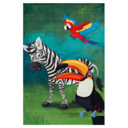 Kinderteppich Tiere Multicolor Dschungel Fieber 80x150 cm