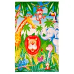 Möbelix Kinderteppich Tiere Grün Lovely Kids 100x160 cm