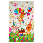 Möbelix Kinderteppich Tiere Multicolor Lovely Kids 100x160 cm