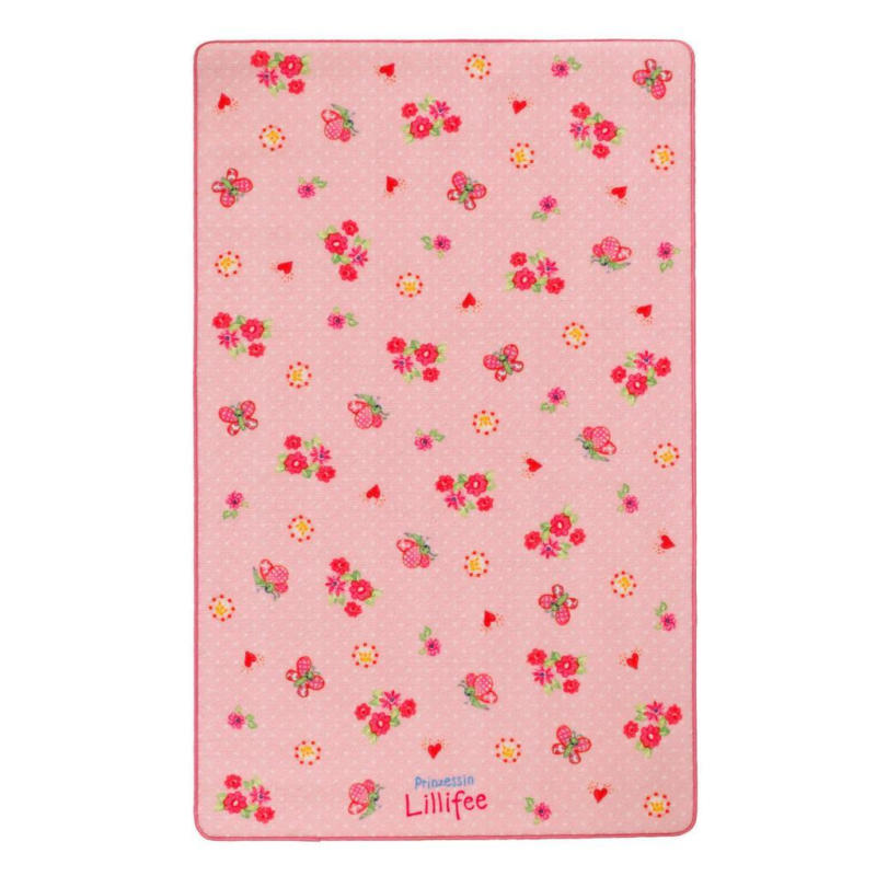 Kinderteppich Blumen Rose Prinzessin Lillifee 100x160 cm