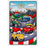 Möbelix Kinderteppich Autos Multicolor Lovely Kids 100x160 cm