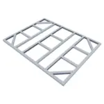 Möbelix Fundamentrahmen 175x234cm, Stahl, Wetterfest