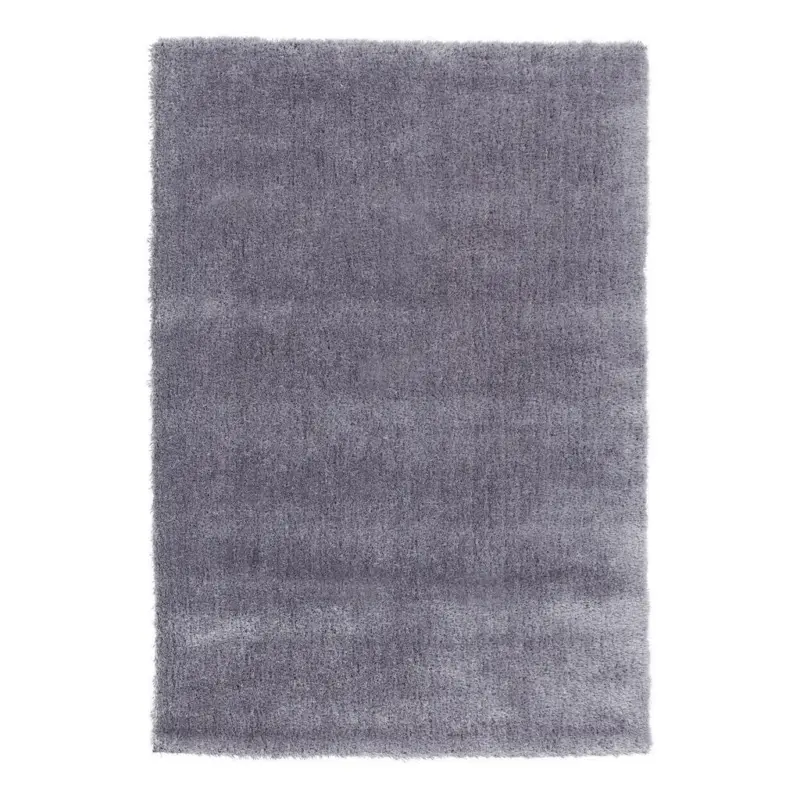 Hochflor Teppich Silberfarben Shaggy 200x300 cm