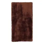 Möbelix Hochflorteppich Shaggy Braun/Dunkelbraun 80x150 cm