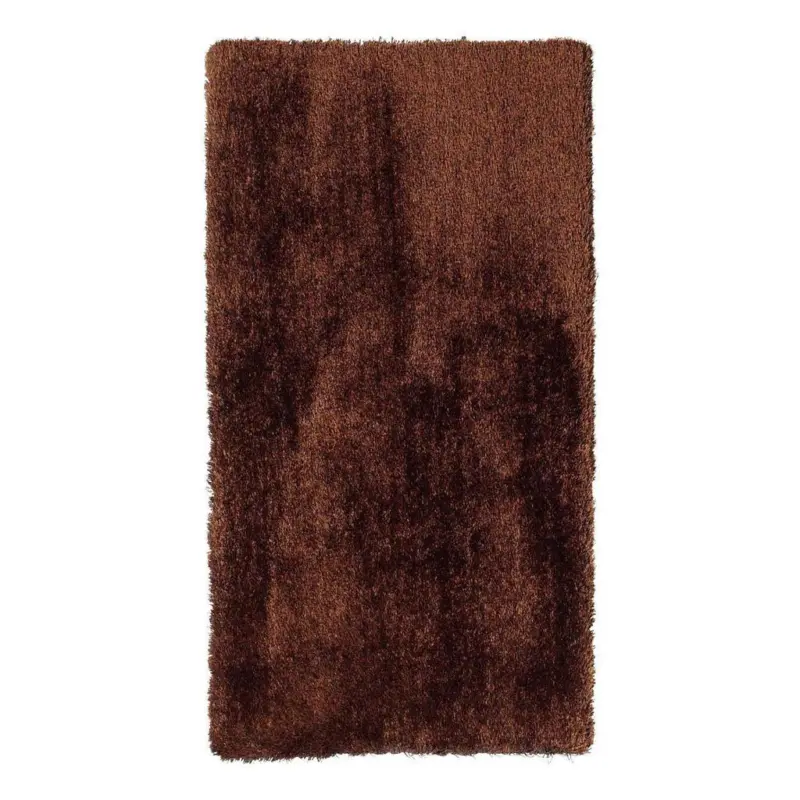 Hochflor Teppich Braun Shaggy 130x190 cm